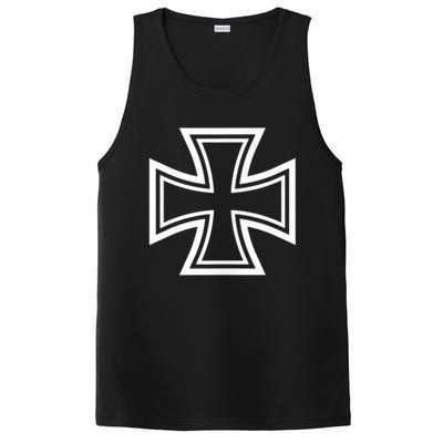 German Iron Cross Front & Back Print PosiCharge Competitor Tank