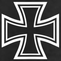 German Iron Cross Front & Back Print Golf Towel