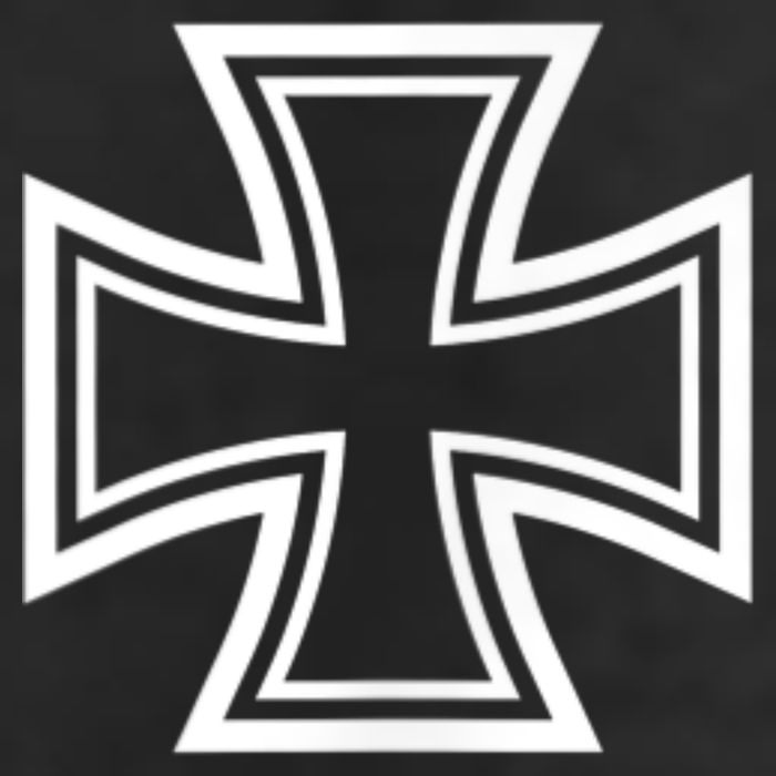 German Iron Cross Front & Back Print Golf Towel
