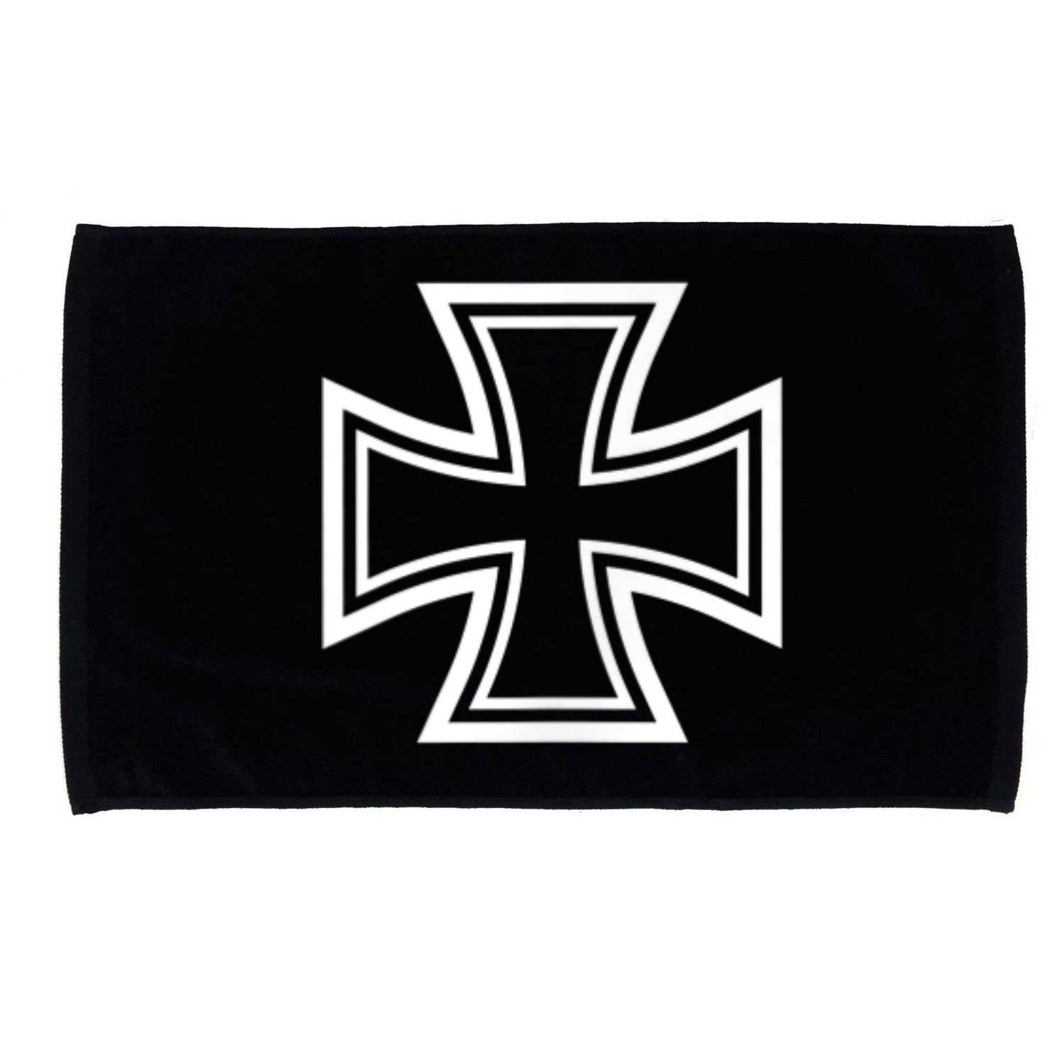 German Iron Cross Front & Back Print Microfiber Hand Towel