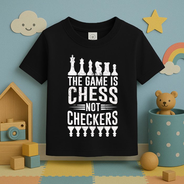 Game Is Chess Not Checkers Funny Gift Grandmaster Chess Player Gift Toddler T-Shirt