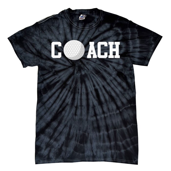 Golf Instructor Coach Golfer Golf Ball Gift Golf Course Tie-Dye T-Shirt