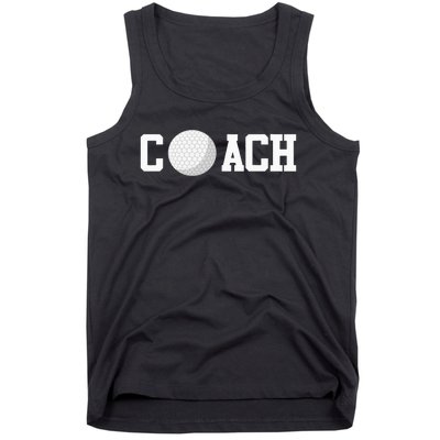 Golf Instructor Coach Golfer Golf Ball Gift Golf Course Tank Top