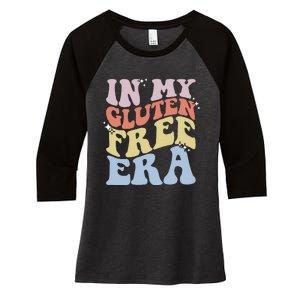 Gluten Intolerance Celiac Awareness In My Gluten Free Era Women's Tri-Blend 3/4-Sleeve Raglan Shirt