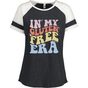 Gluten Intolerance Celiac Awareness In My Gluten Free Era Enza Ladies Jersey Colorblock Tee