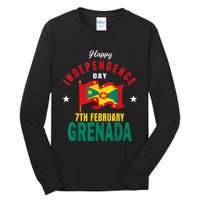 Grenada Independence Day Grenadian Grenada Flag Heart Tall Long Sleeve T-Shirt