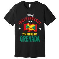 Grenada Independence Day Grenadian Grenada Flag Heart Premium T-Shirt