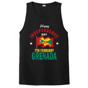 Grenada Independence Day Grenadian Grenada Flag Heart PosiCharge Competitor Tank