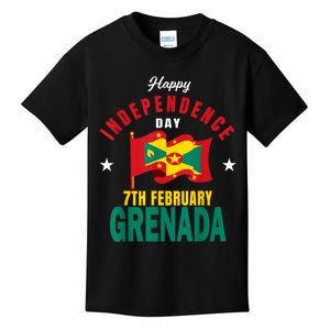 Grenada Independence Day Grenadian Grenada Flag Heart Kids T-Shirt