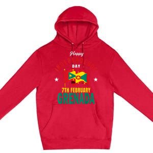 Grenada Independence Day Grenadian Grenada Flag Heart Premium Pullover Hoodie