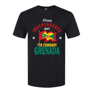 Grenada Independence Day Grenadian Grenada Flag Heart Softstyle CVC T-Shirt