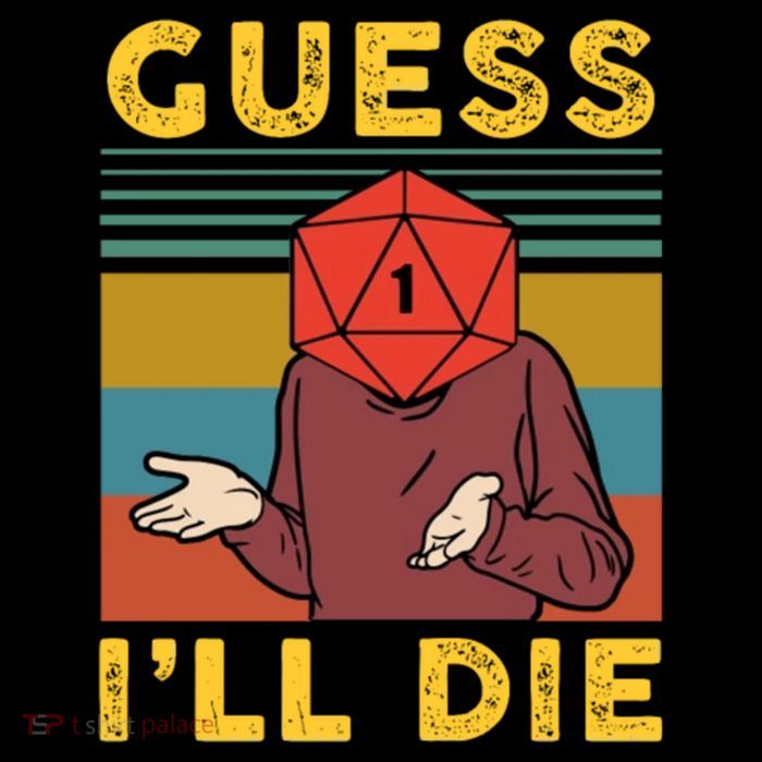 Guess I'll Die D20 Vintage Funny Dnd Flatbill Hat