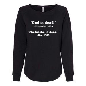 God Is Dead Nietzsche Is Dead Womens California Wash Sweatshirt