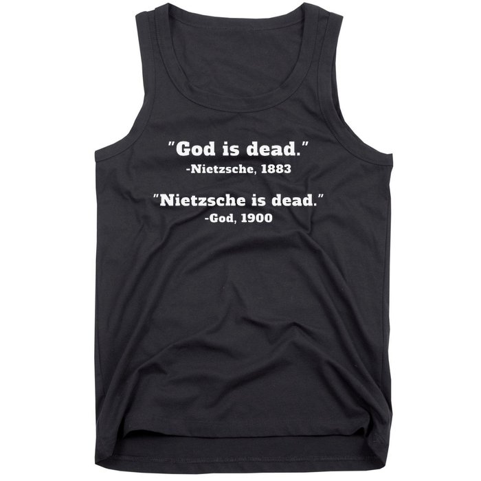 God Is Dead Nietzsche Is Dead Tank Top