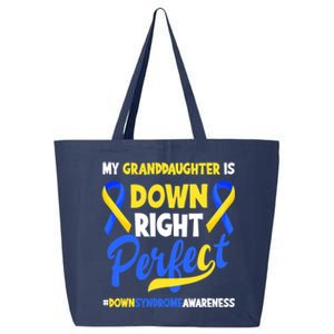 Granddaughter Is Down Right Perfect Down Syndrome Awareness 25L Jumbo Tote