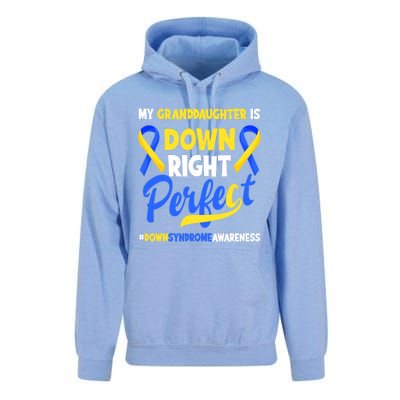 Granddaughter Is Down Right Perfect Down Syndrome Awareness Unisex Surf Hoodie