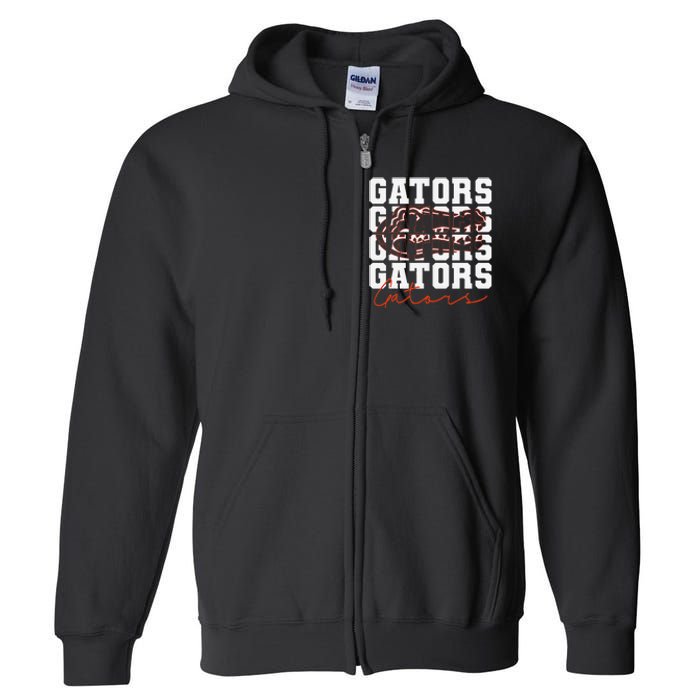 Gators Inspirational Design Gift Full Zip Hoodie