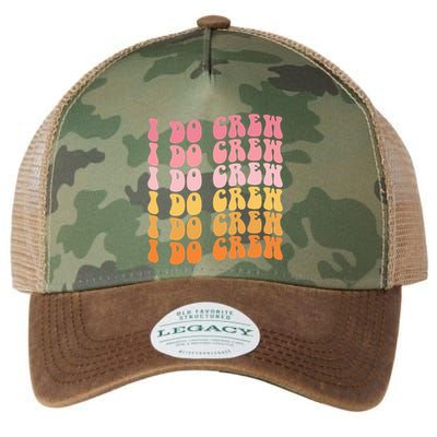 Groovy I Do Crew Bride Squad Wedding Bachelorette Party Legacy Tie Dye Trucker Hat