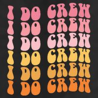 Groovy I Do Crew Bride Squad Wedding Bachelorette Party Cool Comfort Performance Bucket Hat