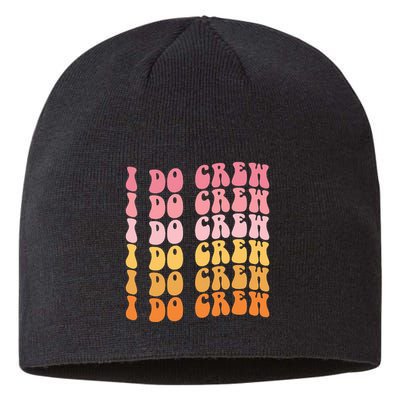 Groovy I Do Crew Bride Squad Wedding Bachelorette Party Sustainable Beanie