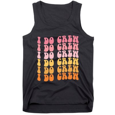 Groovy I Do Crew Bride Squad Wedding Bachelorette Party Tank Top