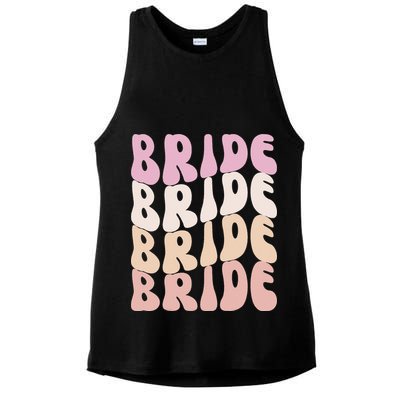 Groovy I Do Crew Retro Bachelorette Party Bride Bridesmaids Ladies PosiCharge Tri-Blend Wicking Tank