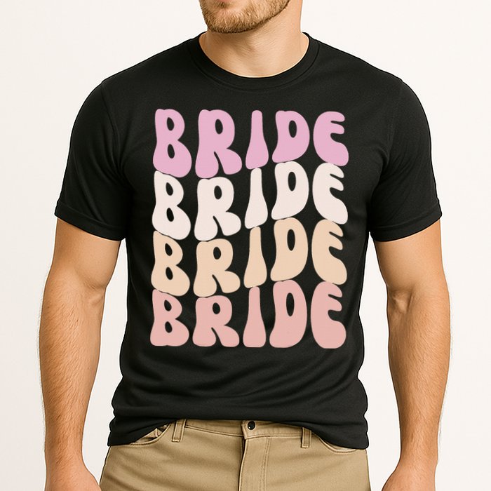 Groovy I Do Crew Retro Bachelorette Party Bride Bridesmaids Cooling Performance Crew T-Shirt