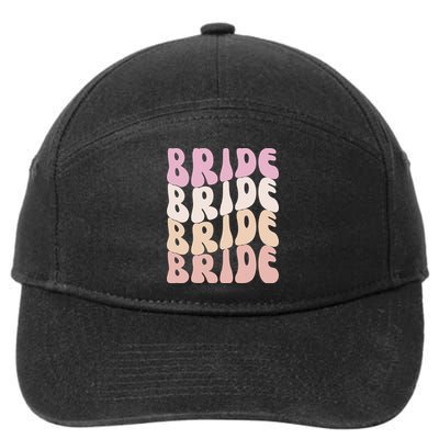 Groovy I Do Crew Retro Bachelorette Party Bride Bridesmaids 7-Panel Snapback Hat