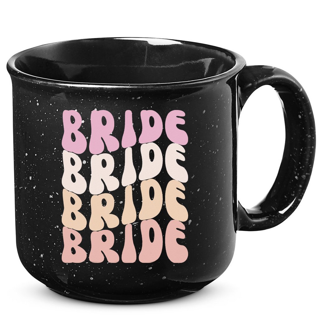Groovy I Do Crew Retro Bachelorette Party Bride Bridesmaids 15oz Campfire Ceramic Mug