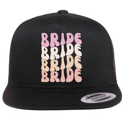 Groovy I Do Crew Retro Bachelorette Party Bride Bridesmaids Flatbill Hat