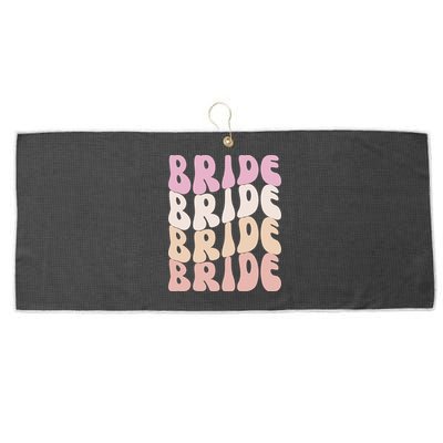 Groovy I Do Crew Retro Bachelorette Party Bride Bridesmaids Large Microfiber Waffle Golf Towel