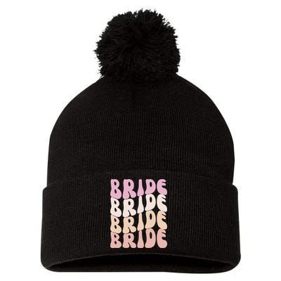 Groovy I Do Crew Retro Bachelorette Party Bride Bridesmaids Pom Pom 12in Knit Beanie