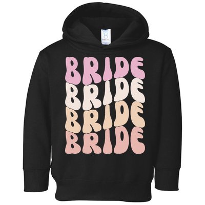 Groovy I Do Crew Retro Bachelorette Party Bride Bridesmaids Toddler Hoodie