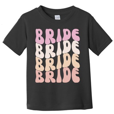 Groovy I Do Crew Retro Bachelorette Party Bride Bridesmaids Toddler T-Shirt