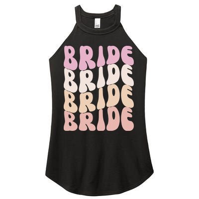 Groovy I Do Crew Retro Bachelorette Party Bride Bridesmaids Women's Perfect Tri Rocker Tank
