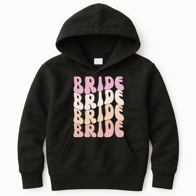 Groovy I Do Crew Retro Bachelorette Party Bride Bridesmaids Kids Hoodie