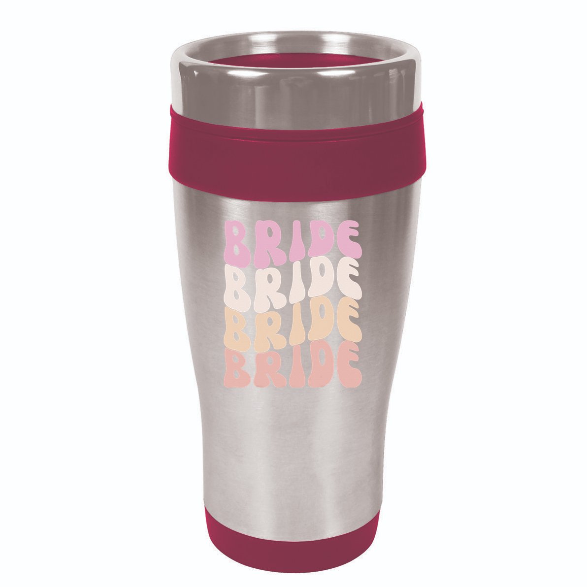 Groovy I Do Crew Retro Bachelorette Party Bride Bridesmaids 16oz Travel Tumbler