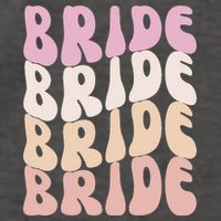 Groovy I Do Crew Retro Bachelorette Party Bride Bridesmaids Vector Backpack