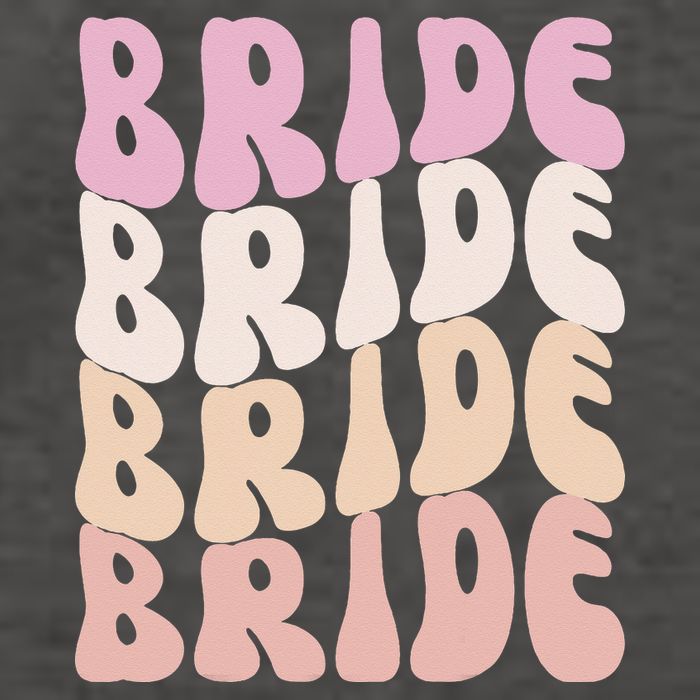 Groovy I Do Crew Retro Bachelorette Party Bride Bridesmaids Vector Backpack