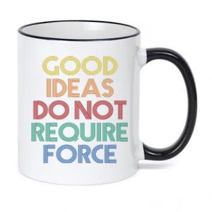 Good Ideas Do Not Require Force Libertarian 11oz Black Color Changing Mug