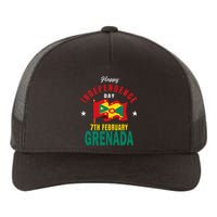 Grenada Independence Day Grenadian Grenada Flag Heart Yupoong Adult 5-Panel Trucker Hat