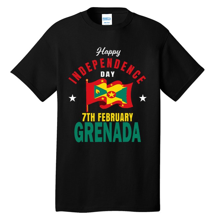 Grenada Independence Day Grenadian Grenada Flag Heart Tall T-Shirt