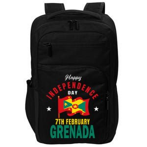 Grenada Independence Day Grenadian Grenada Flag Heart Impact Tech Backpack