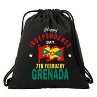 Grenada Independence Day Grenadian Grenada Flag Heart Drawstring Bag