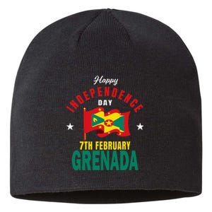 Grenada Independence Day Grenadian Grenada Flag Heart Sustainable Beanie