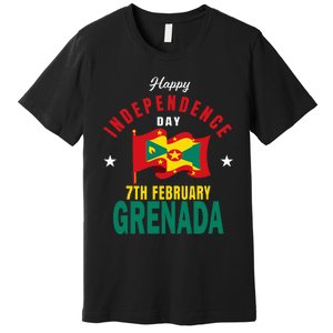 Grenada Independence Day Grenadian Grenada Flag Heart Premium T-Shirt