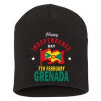 Grenada Independence Day Grenadian Grenada Flag Heart Short Acrylic Beanie