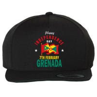 Grenada Independence Day Grenadian Grenada Flag Heart Wool Snapback Cap