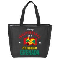 Grenada Independence Day Grenadian Grenada Flag Heart Zip Tote Bag