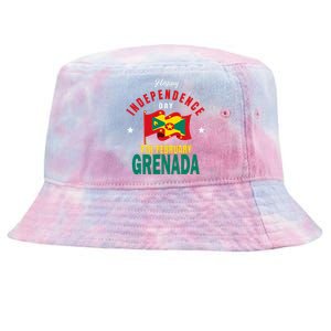 Grenada Independence Day Grenadian Grenada Flag Heart Tie-Dyed Bucket Hat